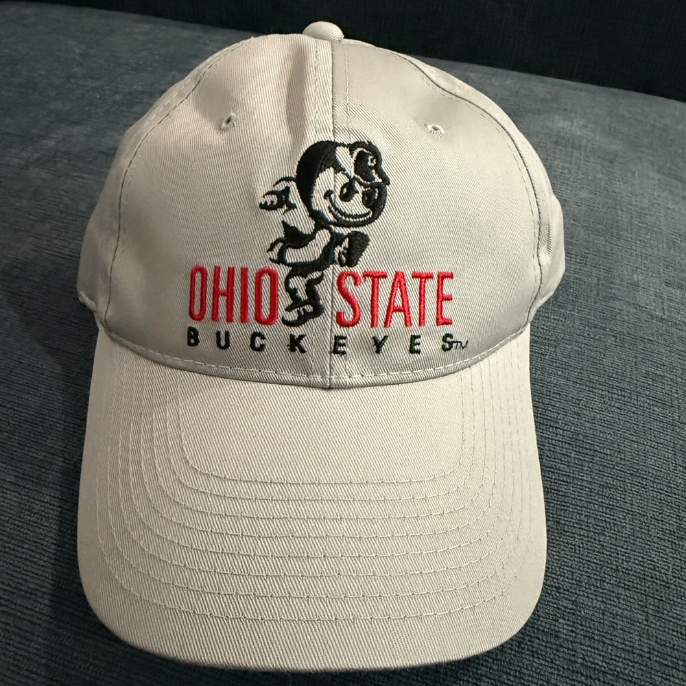 NWT Ohio State Buckeyes adjustable hat with embroidered Brutus Buckeye logo